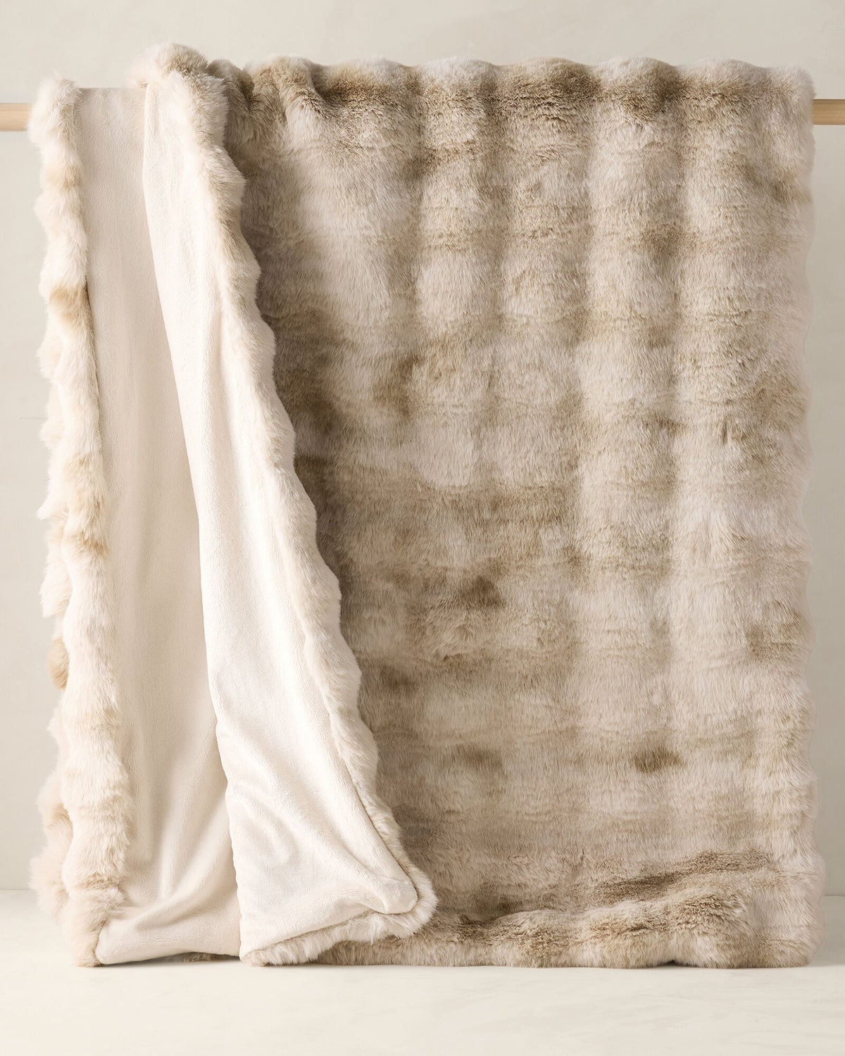 FAUX FUR THROW BLANKET AND TOTE | Talbots
