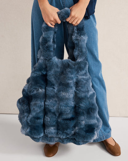 FAUX FUR THROW BLANKET AND TOTE | Talbots