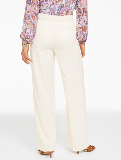 WIDE LEG POLISHED CREPE PANTS | Talbots