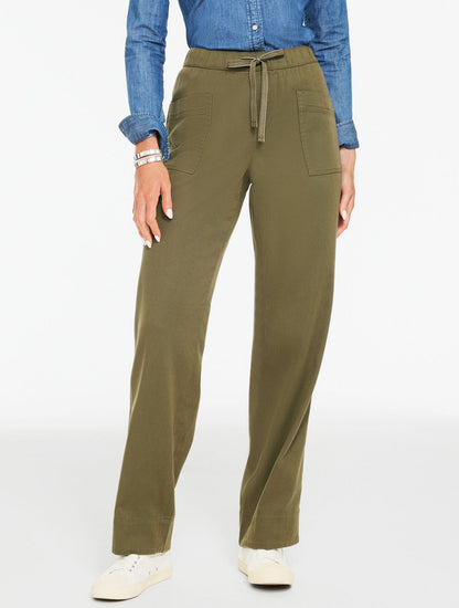 STRAIGHT LEG PULL-ON PANTS | Talbots