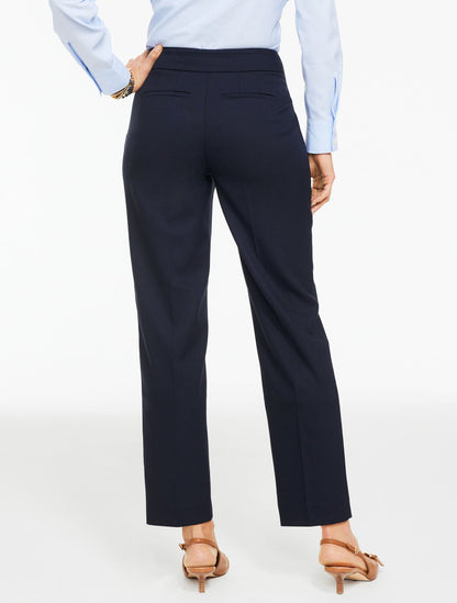 STRAIGHT ANKLE TWILL PANTS | Talbots