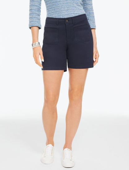 PATCH POCKET TWILL SHORTS - COLORS | Talbots
