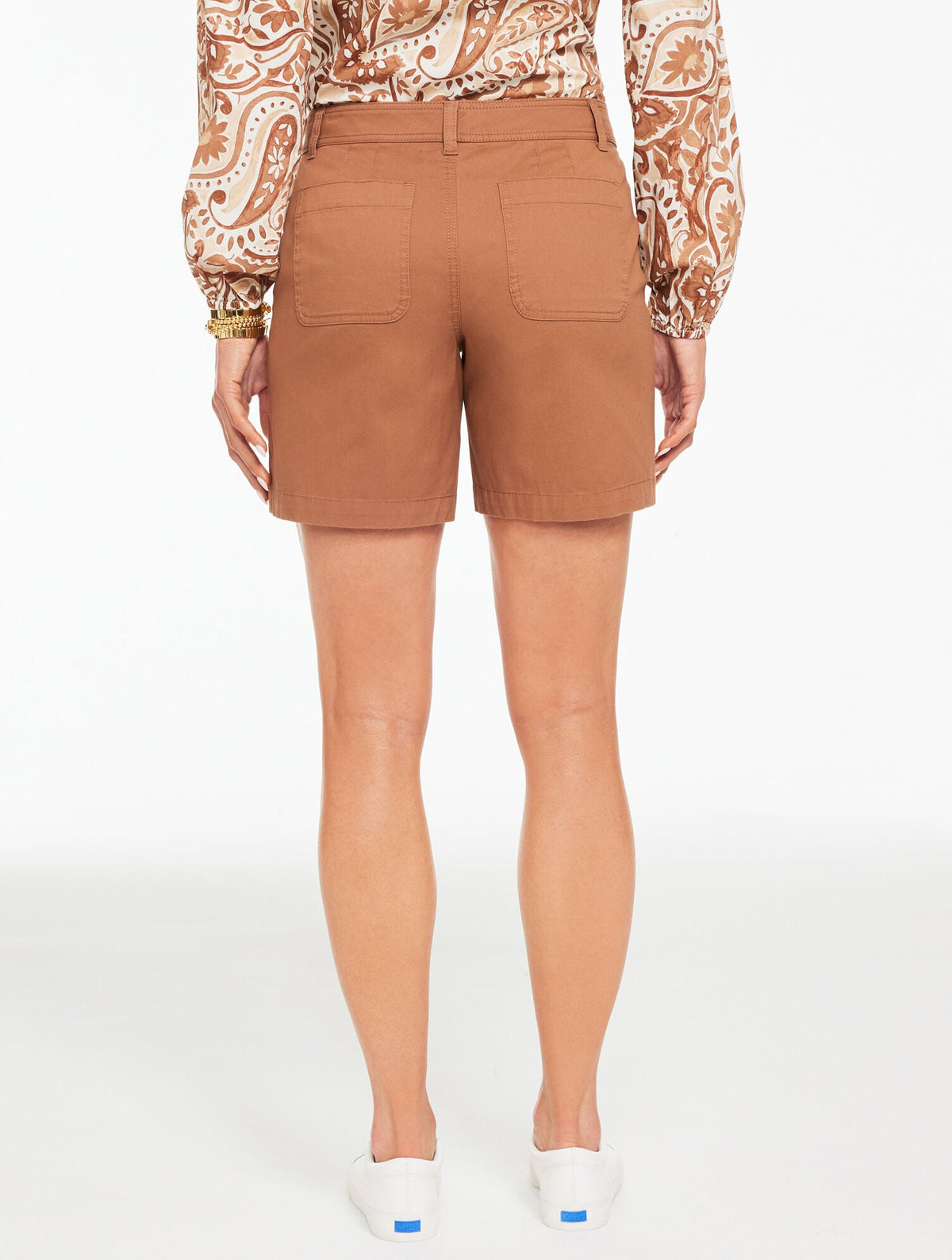 PATCH POCKET TWILL SHORTS - COLORS | Talbots