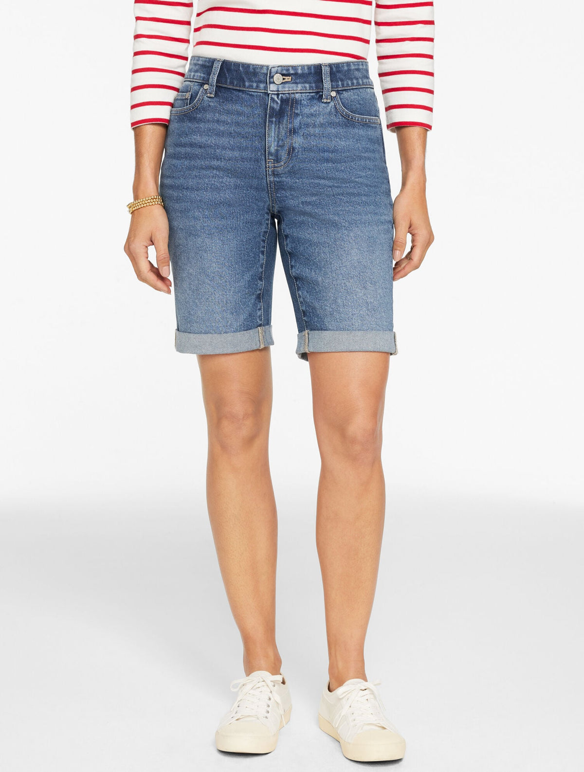 GIRLFRIEND DENIM SHORTS - EASTHAM WASH | Talbots