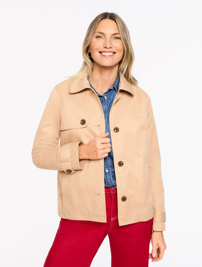 FRESH POPLIN TRENCH COAT | Talbots