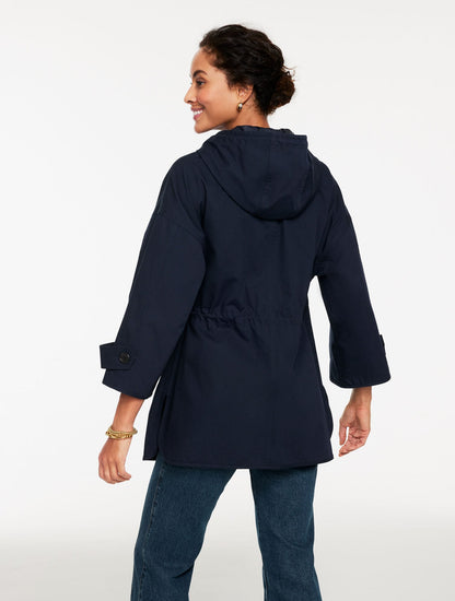 HOODED CAPE RAIN JACKET | Talbots