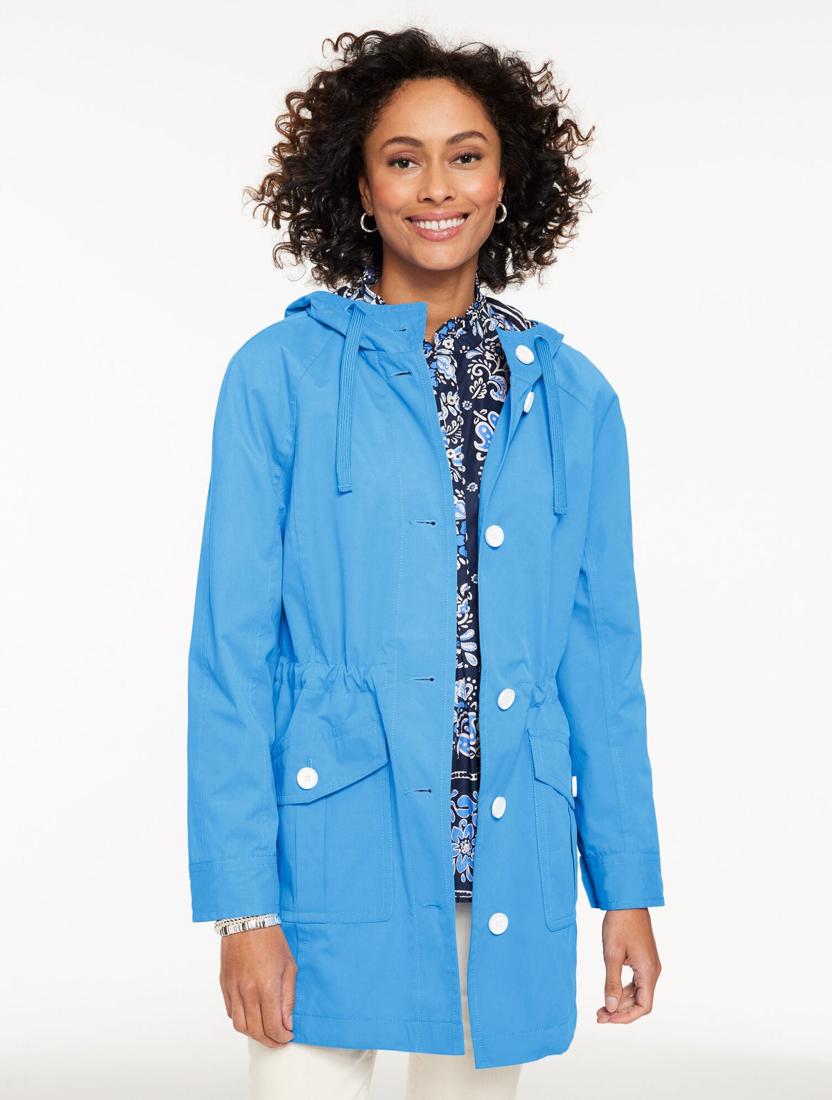 HOODED RAIN JACKET | Talbots