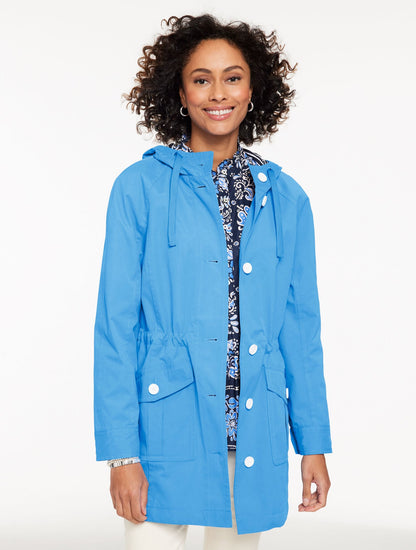 HOODED RAIN JACKET | Talbots