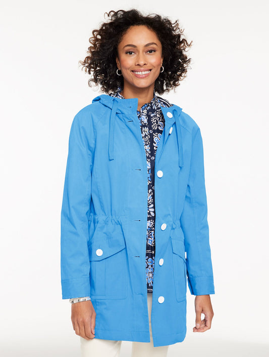 HOODED RAIN JACKET | Talbots