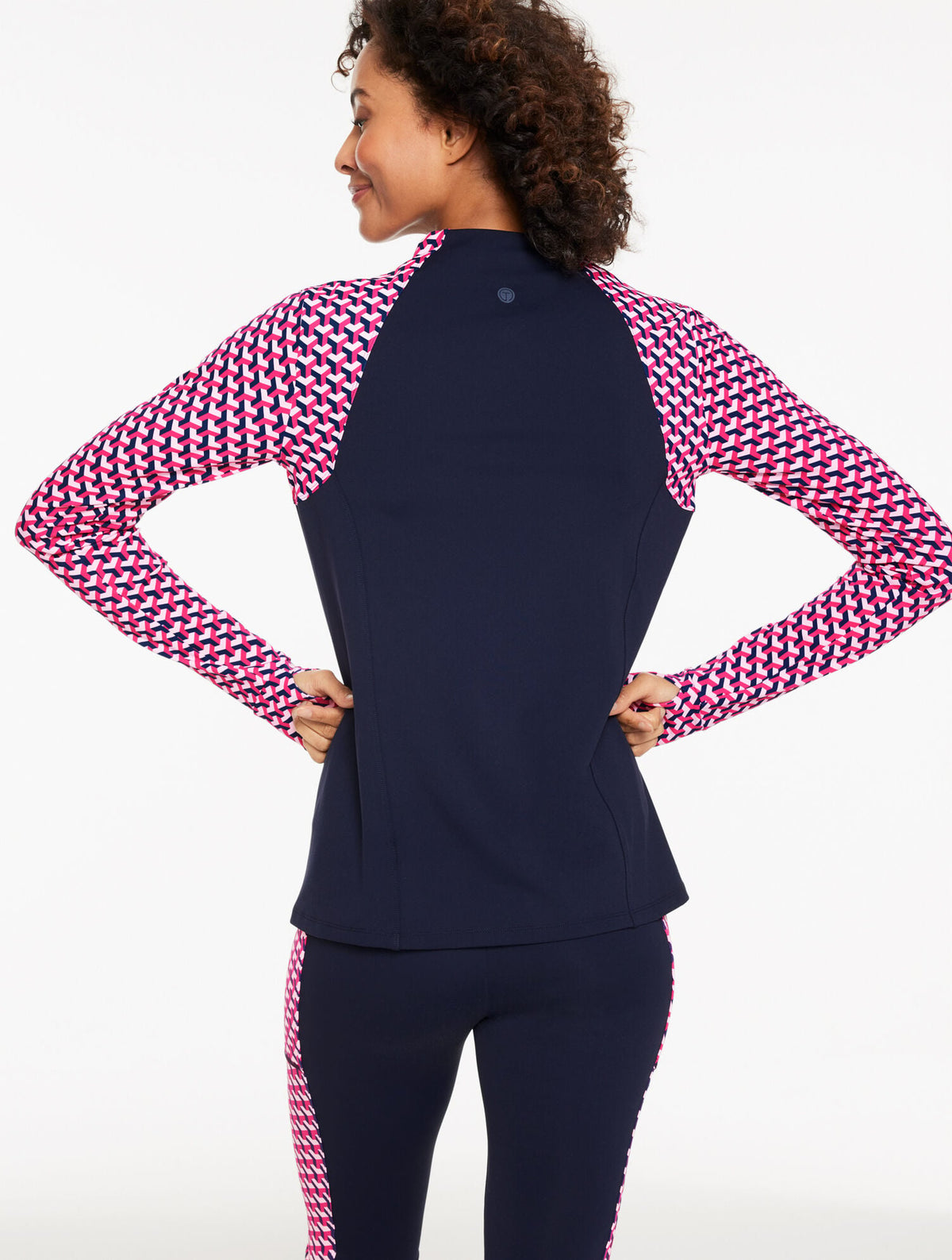 PERFORMANCE COMPRESSION HALF-ZIP PULLOVER - GEO | Talbots