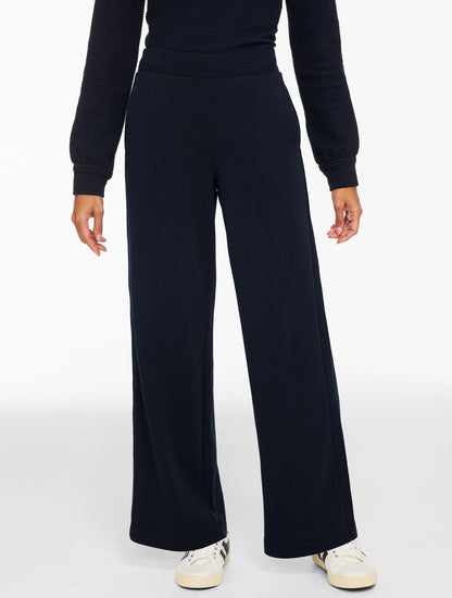COZY FLEECE RELAXED LEG PANTS - PICOT TRIM | Talbots