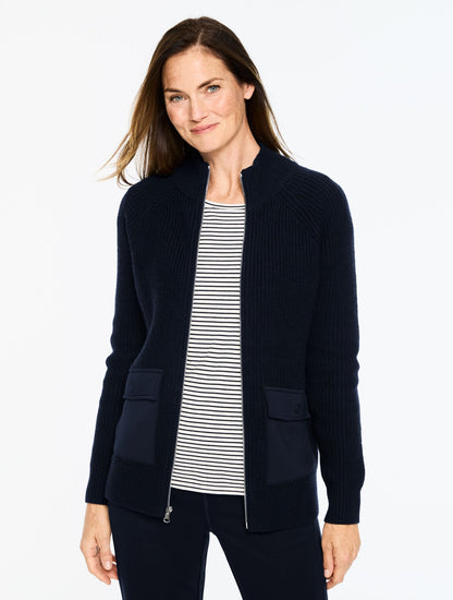 AIRKNIT STRETCH SWEATER JACKET | Talbots