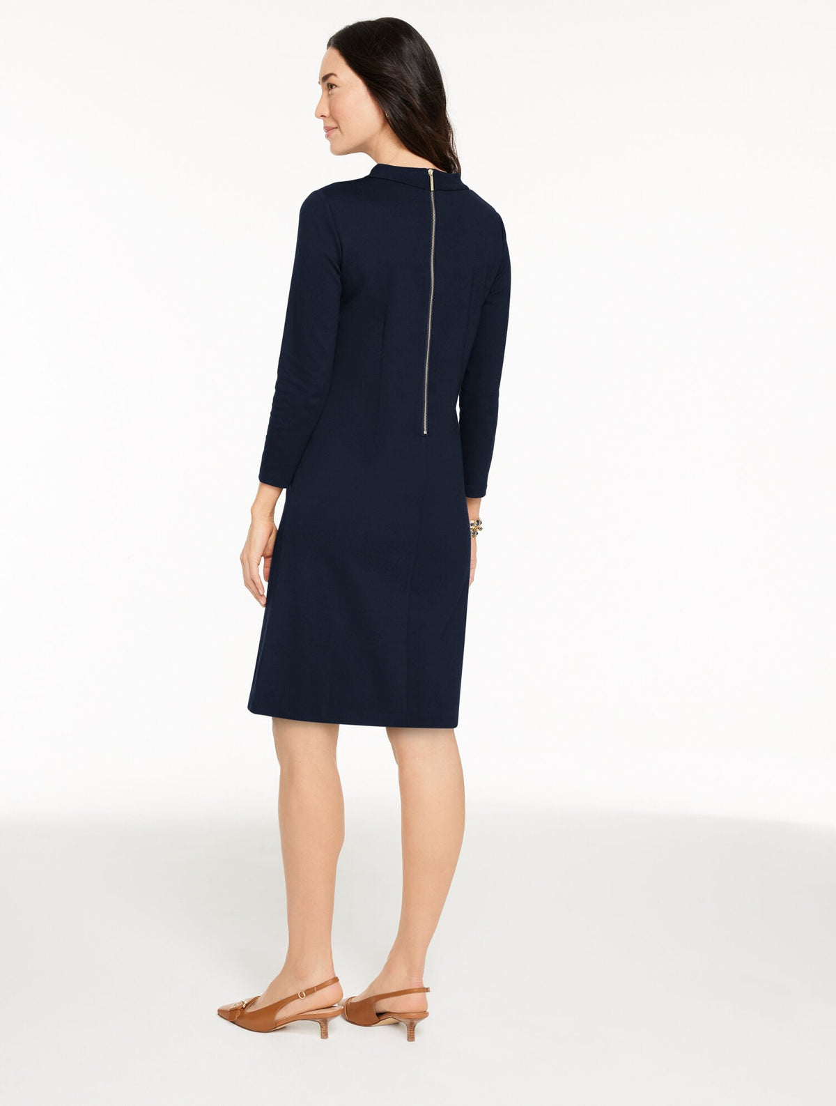 LUXE PONTE SHIFT DRESS | Talbots