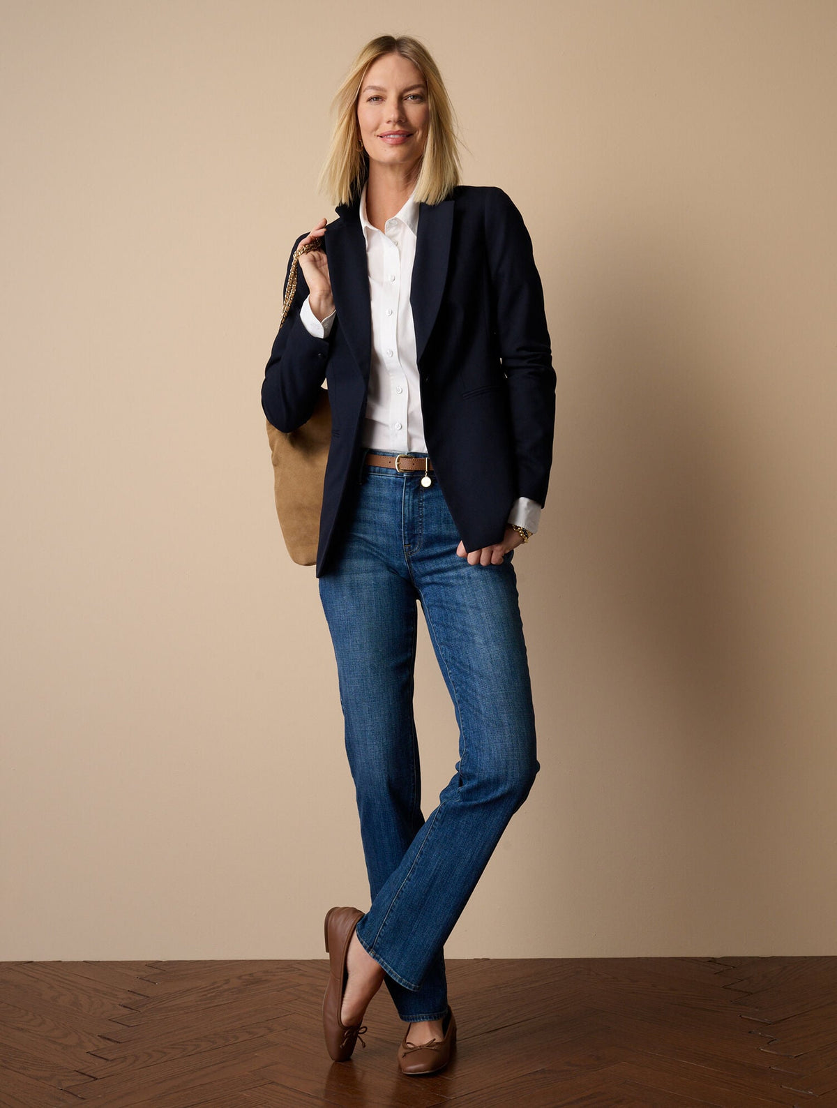 SUEDE CHAIN TOTE | Talbots