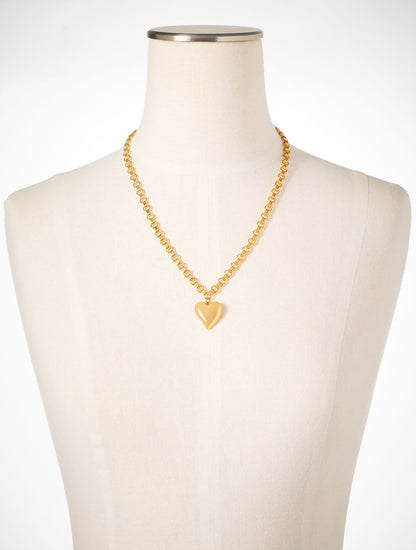 SOFT HEART PENDANT NECKLACE | Talbots
