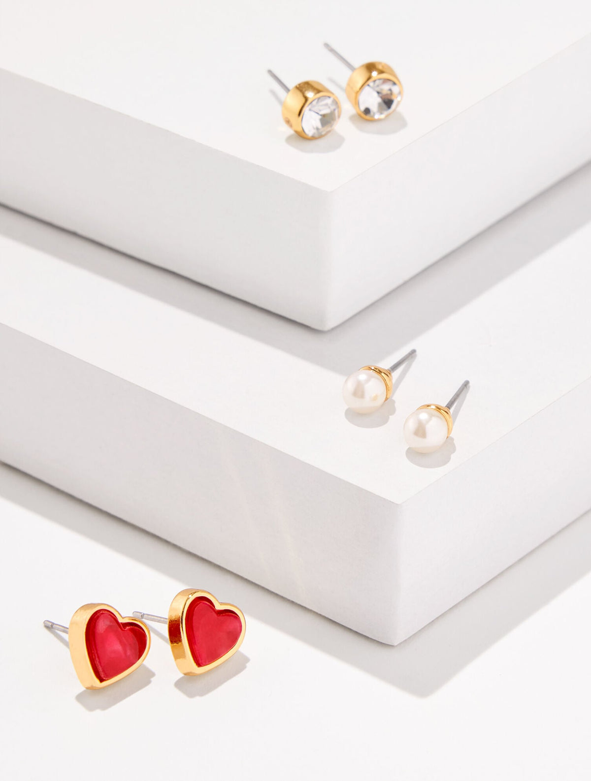 ROMANTIC HEARTS STUD EARRING SET | Talbots