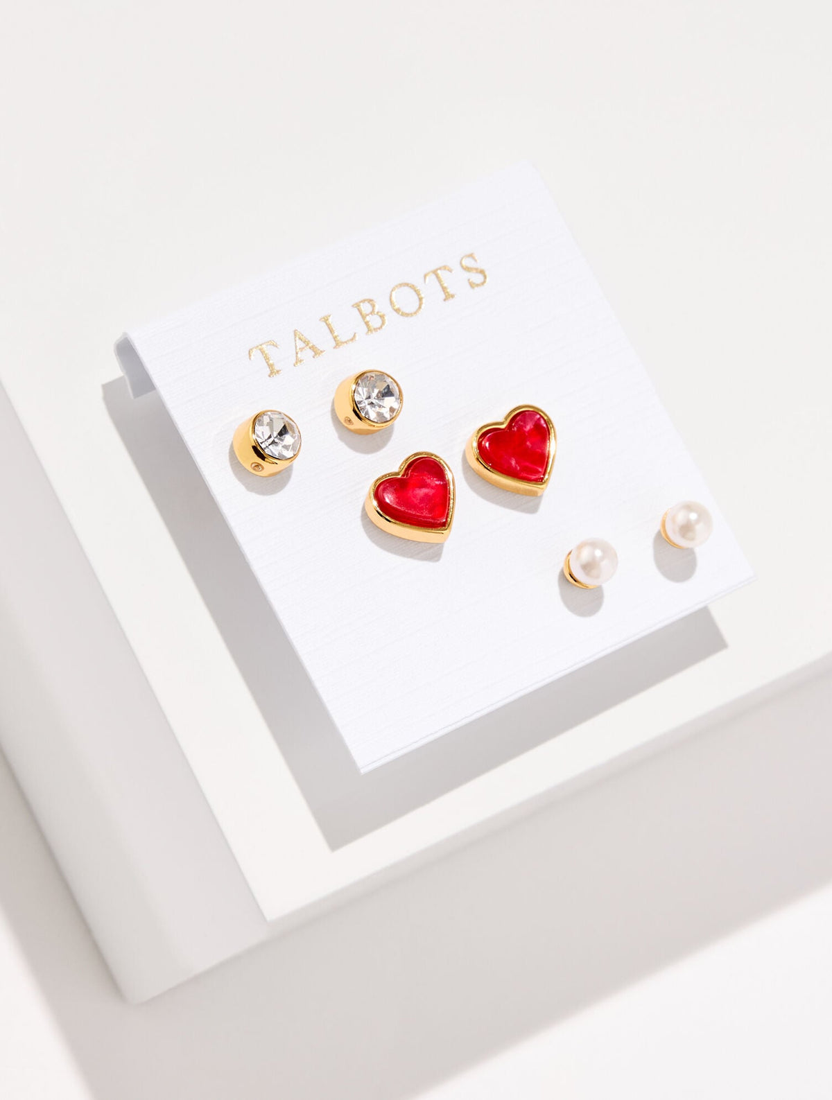 ROMANTIC HEARTS STUD EARRING SET | Talbots