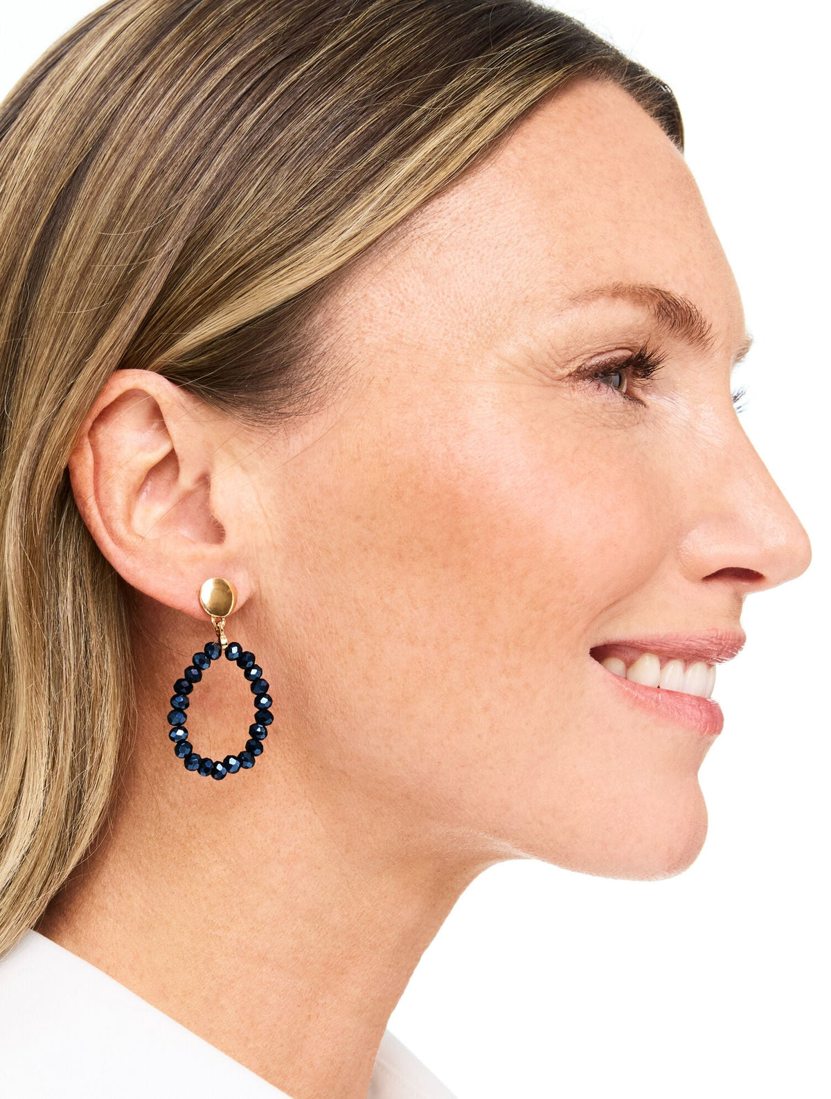 ADARA BEADED HOOP EARRINGS | Talbots