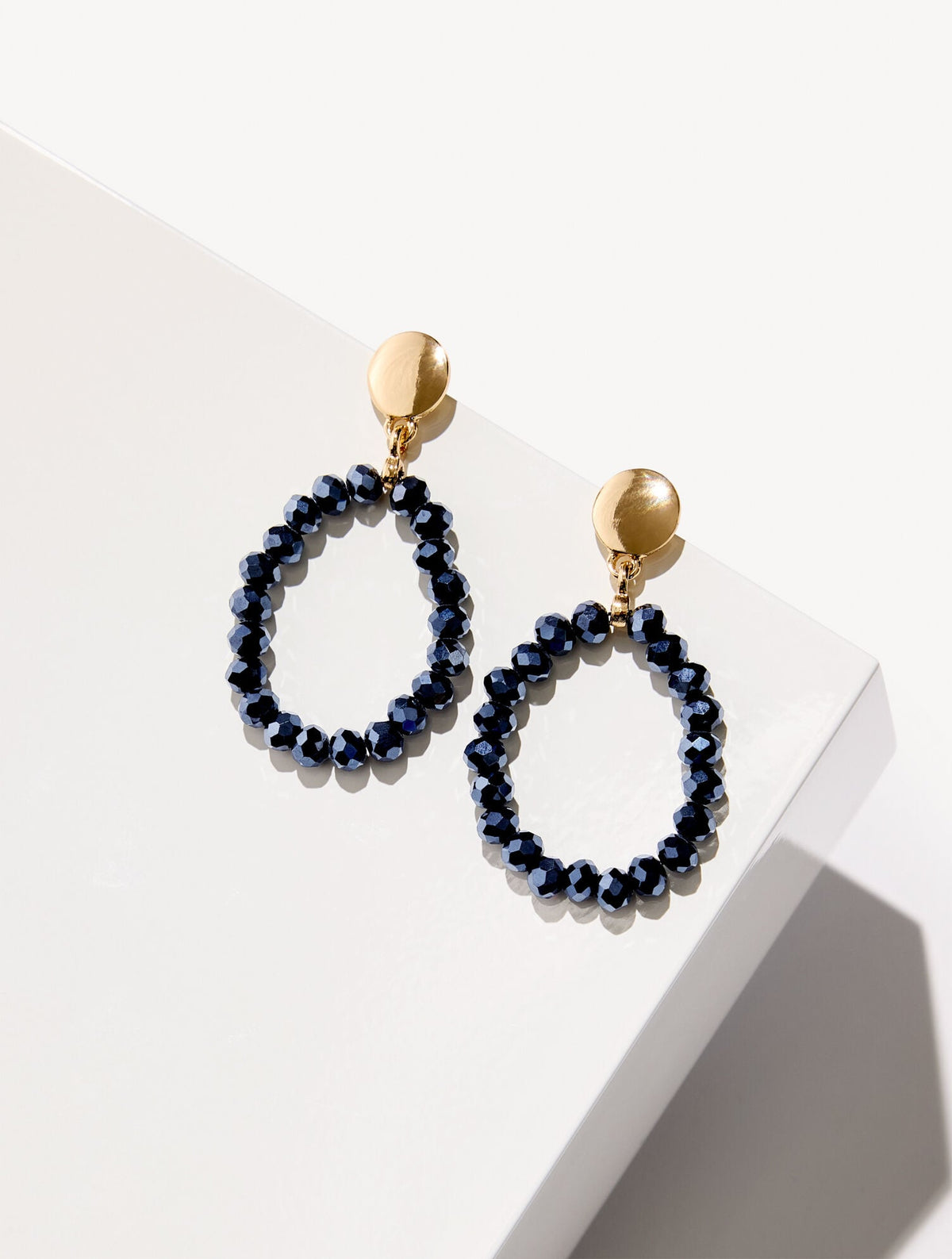 ADARA BEADED HOOP EARRINGS | Talbots