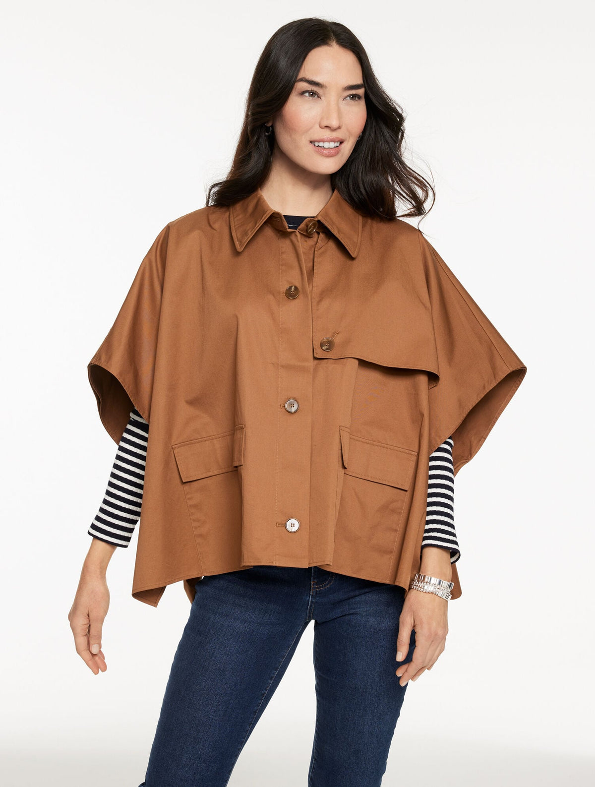 SHORT TRENCH CAPE | Talbots