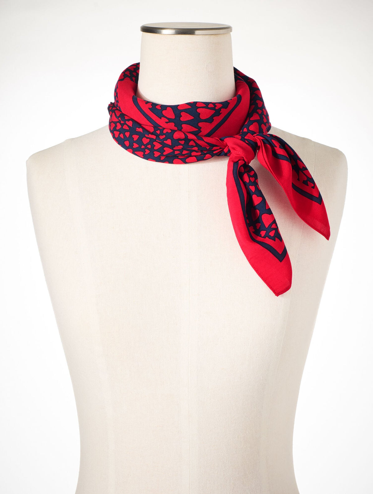 FLOWING HEARTS SQUARE SCARF | Talbots