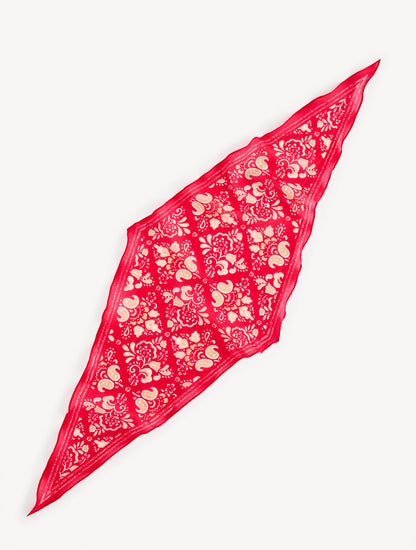 SIMPLE JACOBEAN DIAMOND SCARF | Talbots