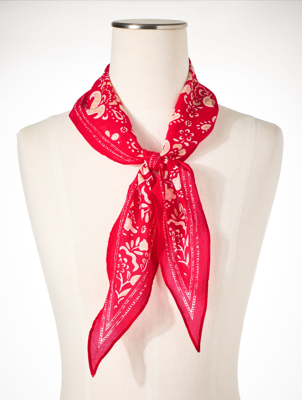 SIMPLE JACOBEAN DIAMOND SCARF | Talbots