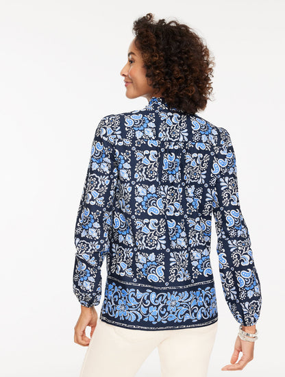 RUFFLE POPOVER - JACOBEAN BORDER | Talbots