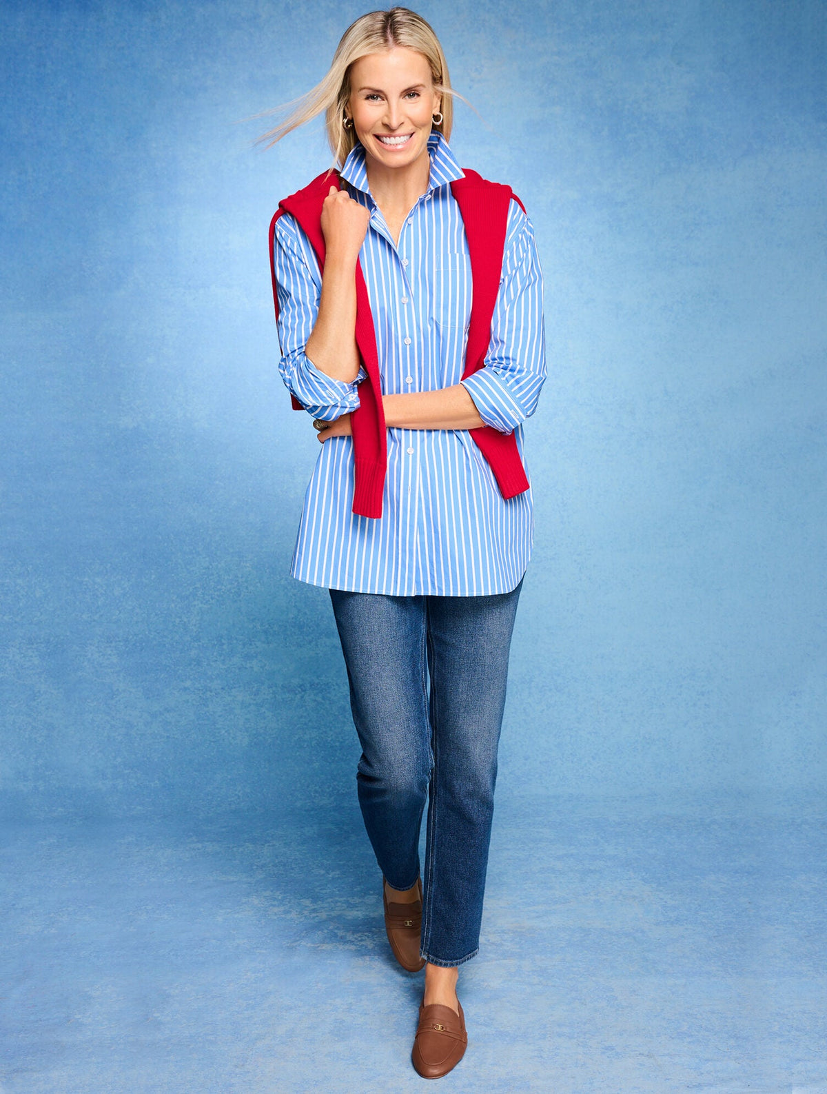 EVERYDAY RELAXED SHIRT - SAILOR STRIPE | Talbots