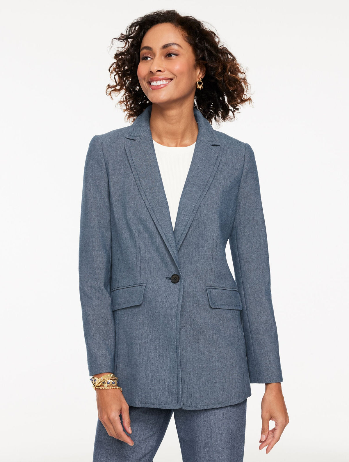 REFINED DENIM BLAZER | Talbots