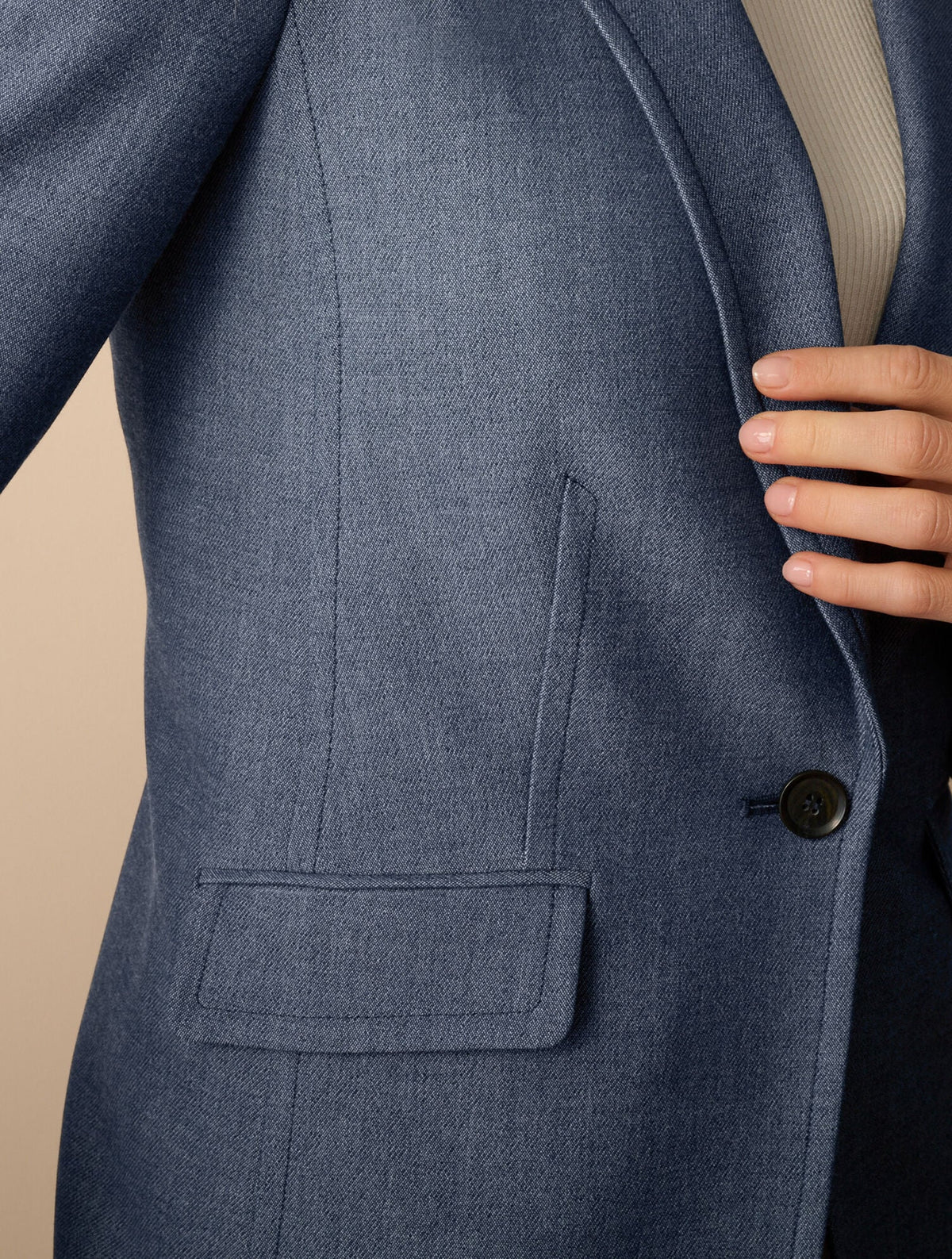 REFINED DENIM BLAZER | Talbots