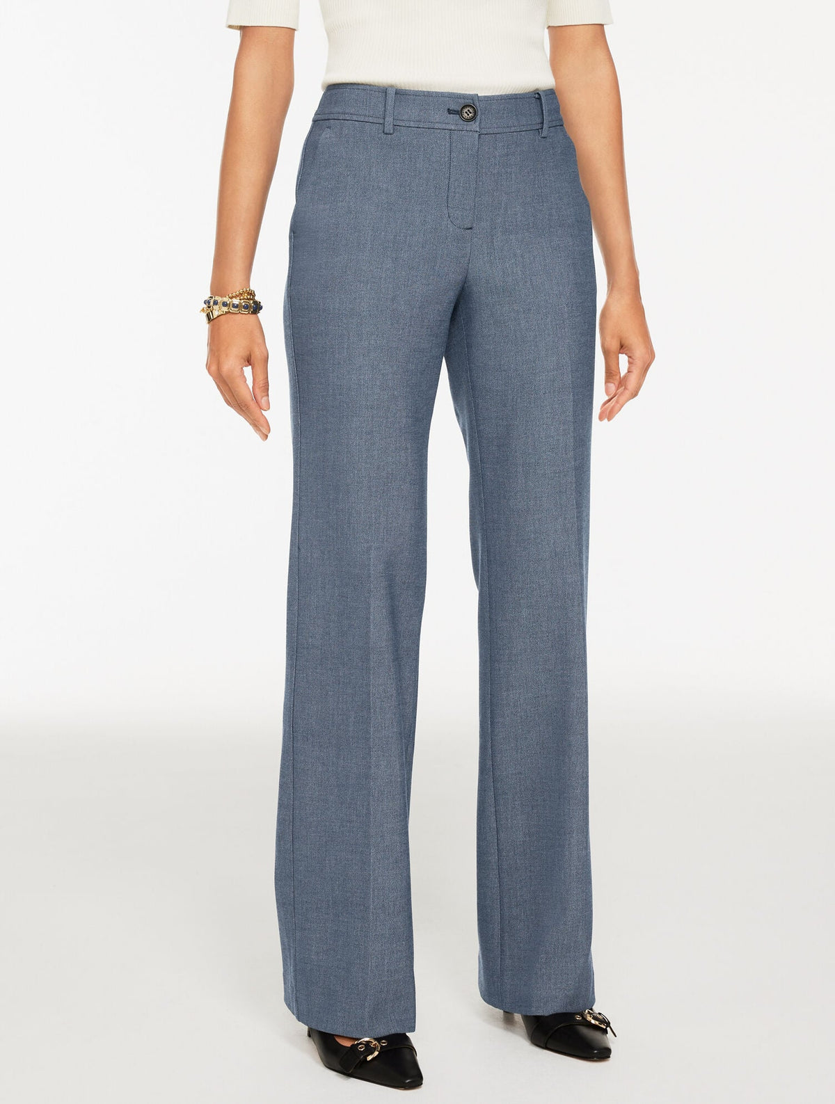 BOOT LEG REFINED DENIM PANTS | Talbots