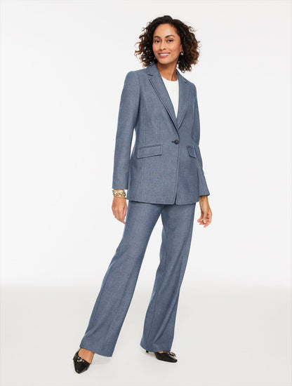 BOOT LEG REFINED DENIM PANTS | Talbots