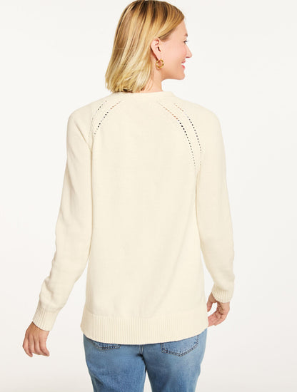POINTELLE GIRLFRIEND CARDIGAN | Talbots