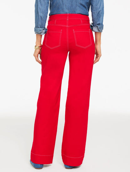 CLASSIC JEAN TROUSERS - DARTED | Talbots
