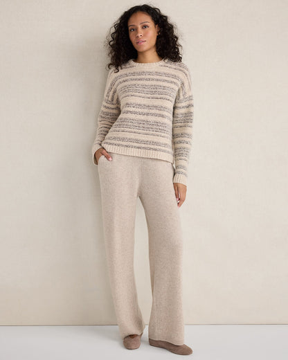 CASHMERE STRIPED CREWNECK | Talbots