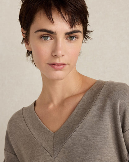 SOFT KNIT V-NECK TOP | Talbots
