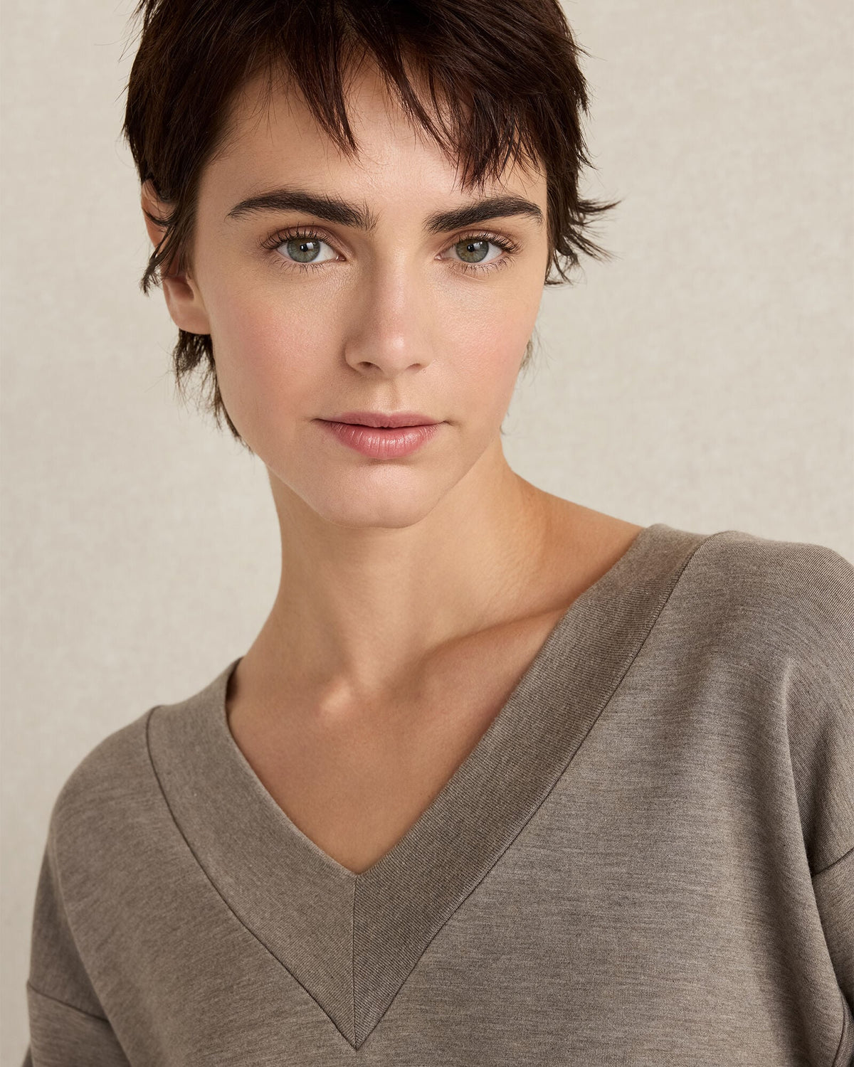 SOFT KNIT V-NECK TOP | Talbots