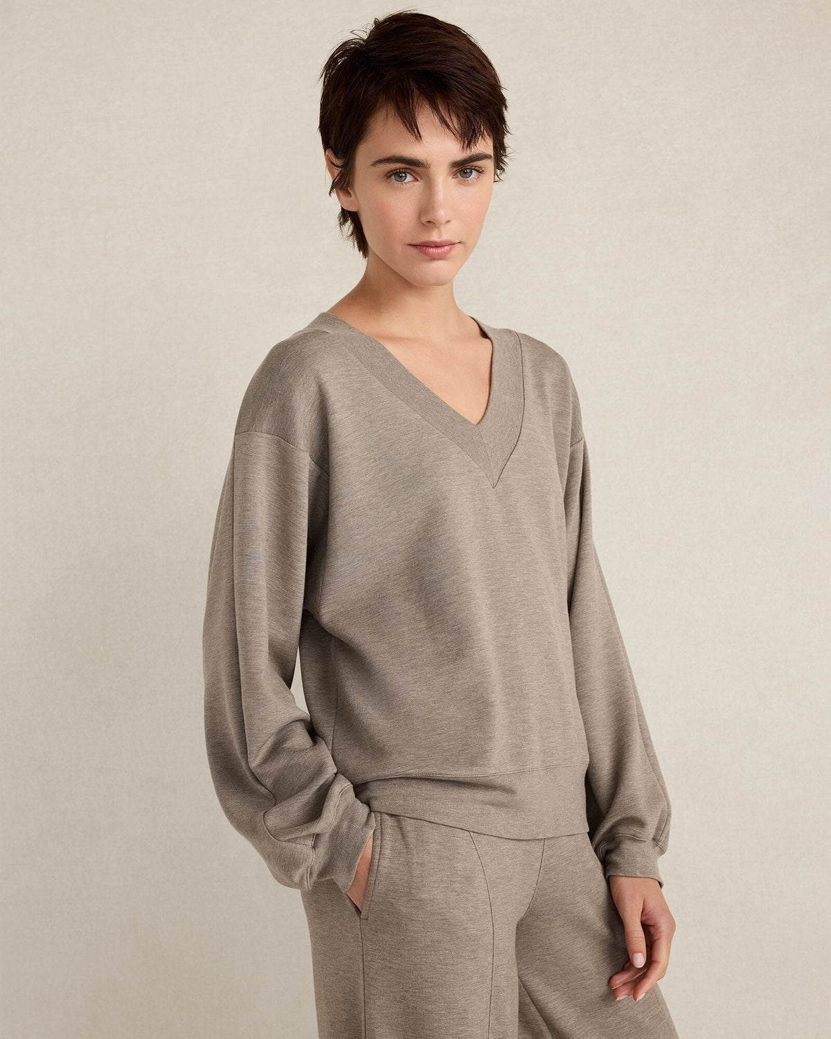SOFT KNIT V-NECK TOP | Talbots