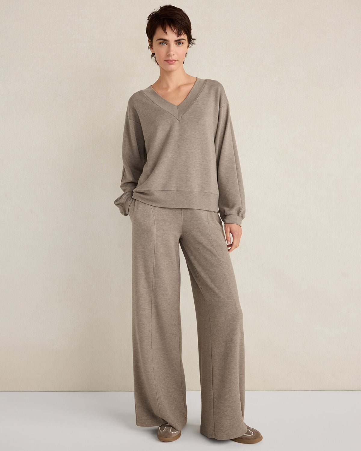 SOFT KNIT V-NECK TOP | Talbots