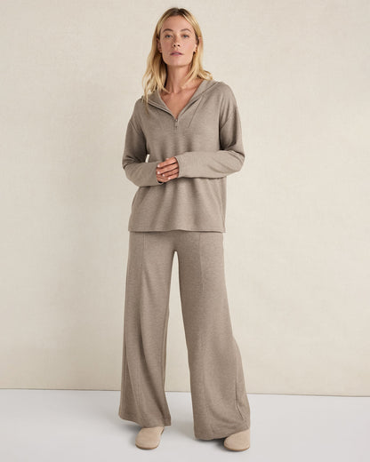 SOFT KNIT HALF-ZIP HOODIE | Talbots