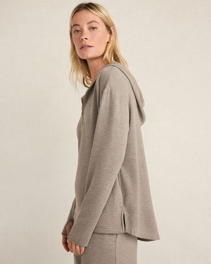 SOFT KNIT HALF-ZIP HOODIE | Talbots