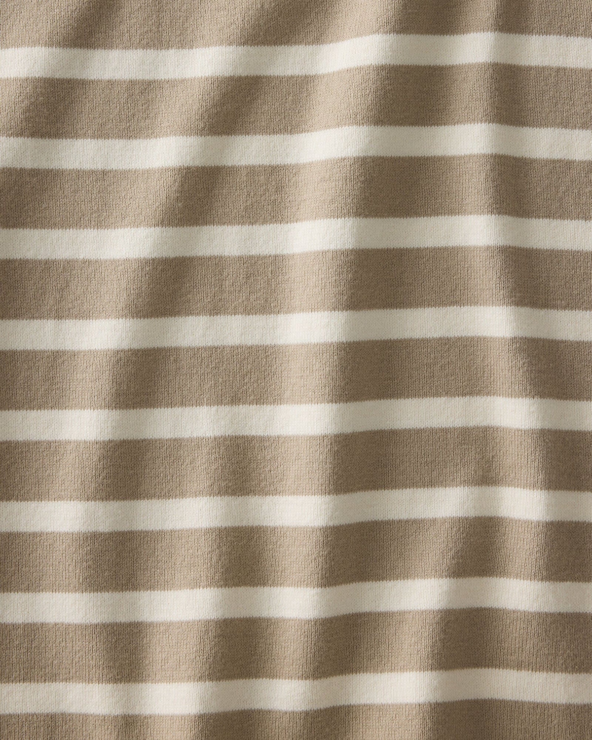 ORGANIC COTTON FUNNEL NECK STRIPED PULLOVER | Talbots