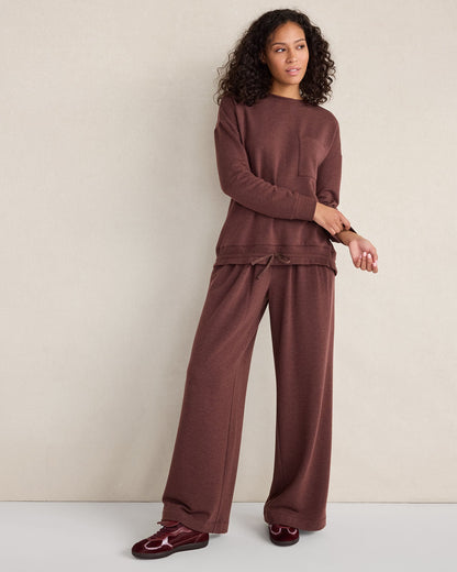 FLEECE CINCHED CREWNECK | Talbots