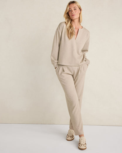 DOUBLE KNIT PLEATED PANTS | Talbots