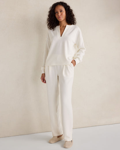 DOUBLE KNIT PLEATED PANTS | Talbots