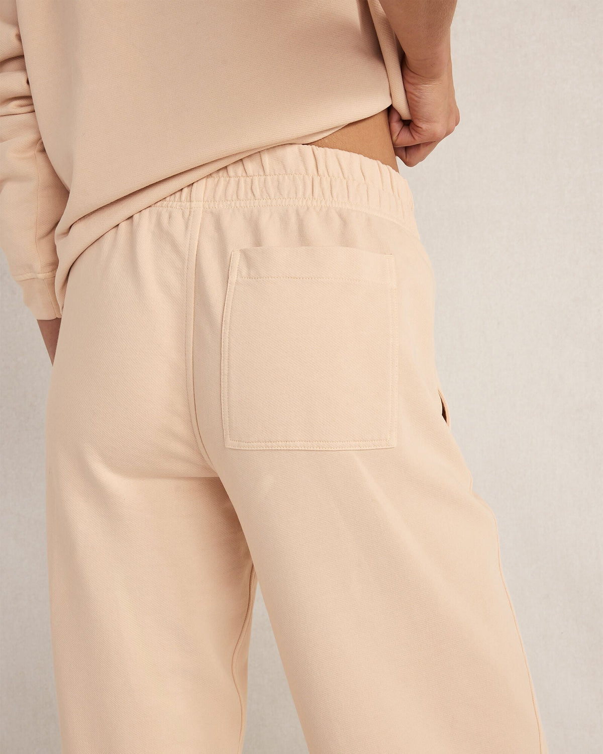 ORGANIC COTTON TERRY BARREL LEG PANTS | Talbots