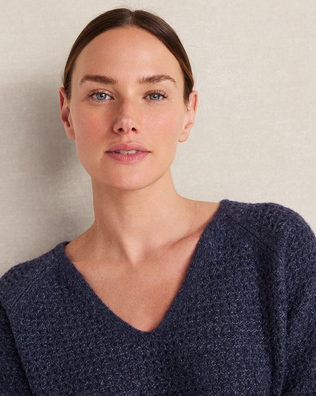 MERINO WOOL BLEND V-NECK SWEATER | Talbots
