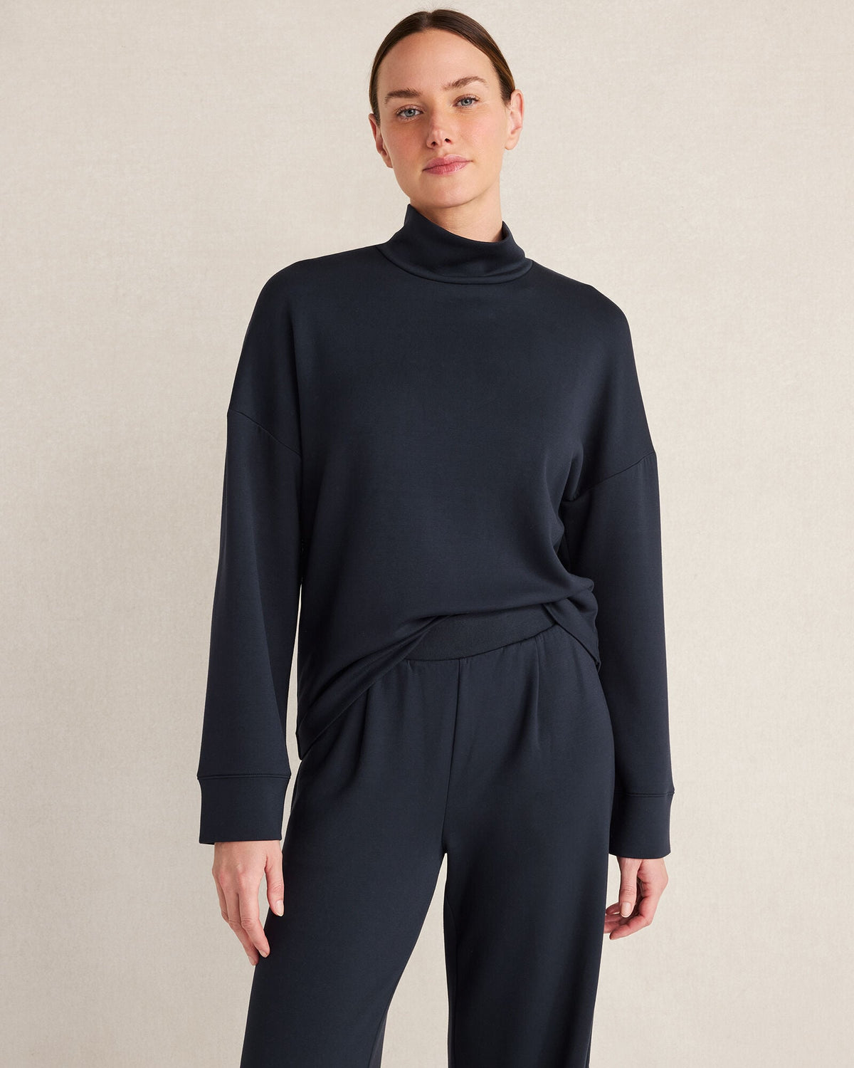 SOFT KNIT MOCK NECK TOP | Talbots