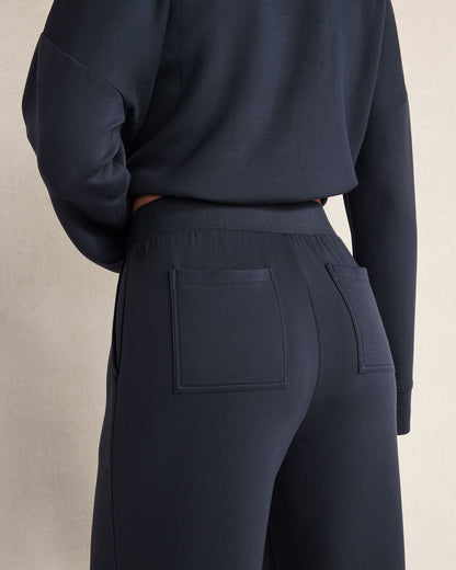 SOFT KNIT WIDE LEG PLEATED PANTS | Talbots